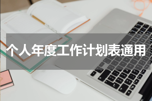 个人年度工作计划表通用