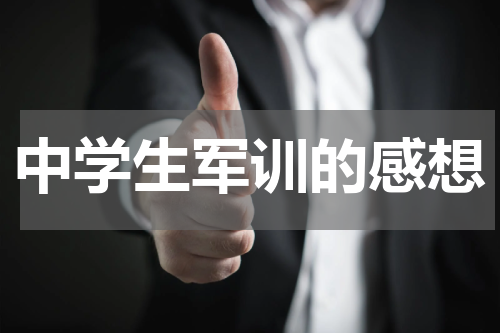 中学生军训的感想