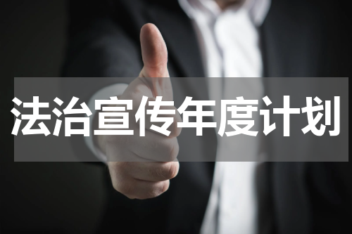 法治宣传年度计划
