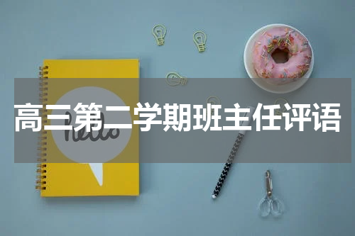 高三第二学期班主任评语