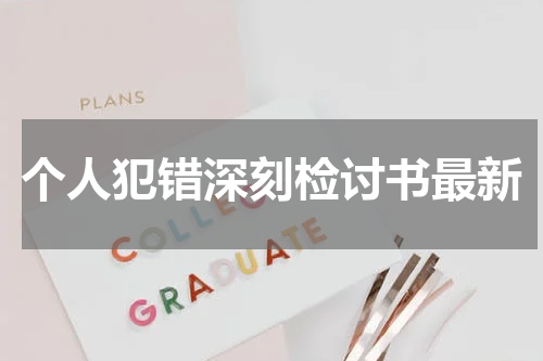 个人犯错深刻检讨书最新