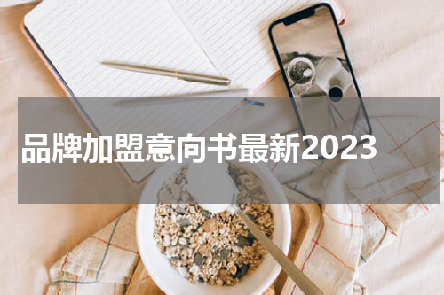 品牌加盟意向书最新2023