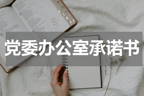 党委办公室承诺书
