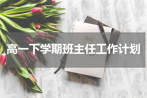 高一下学期班主任工作计划