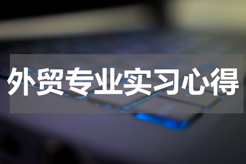 外贸专业实习心得