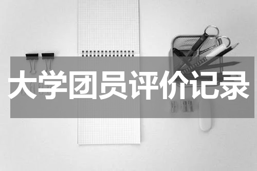大学团员评价记录