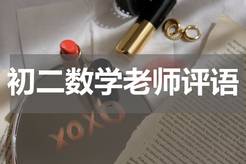 初二数学老师评语