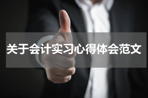关于会计实习心得体会范文