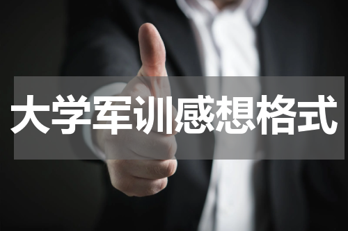 大学军训感想格式