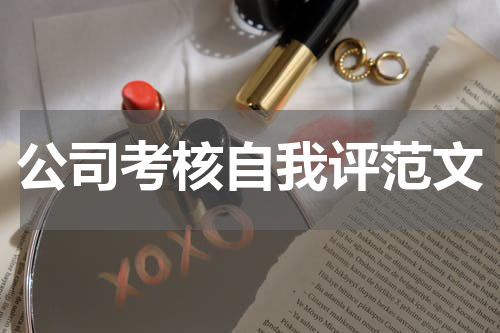 公司考核自我评范文
