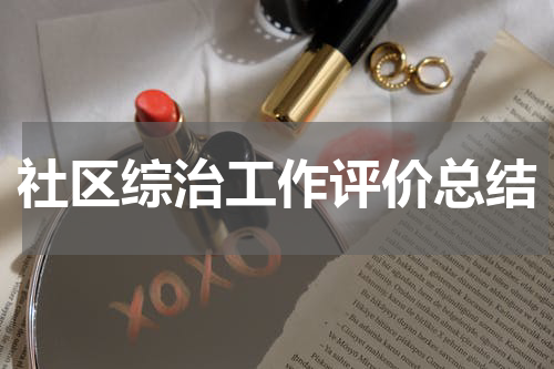 社区综治工作评价总结