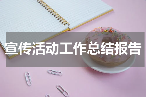 宣传活动工作总结报告