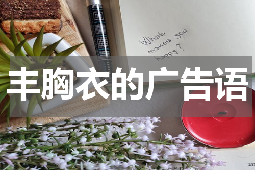 丰胸衣的广告语