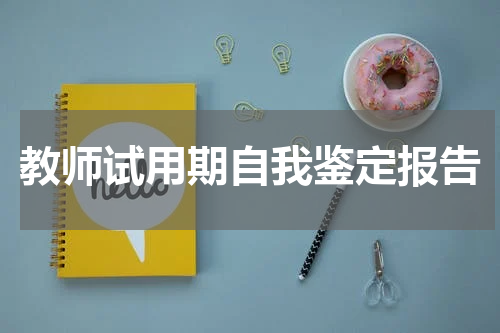 教师试用期自我鉴定报告