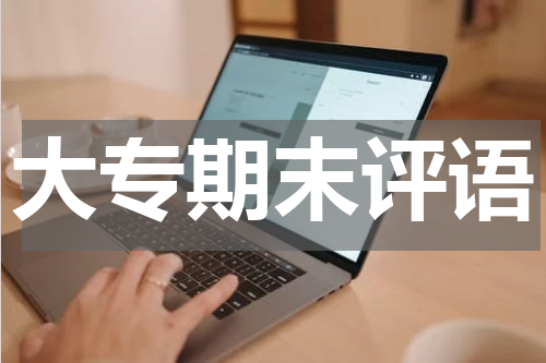 大专期末评语