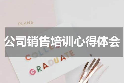 公司销售培训心得体会