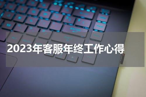 2023年客服年终工作心得