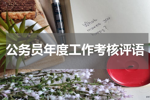 公务员年度工作考核评语