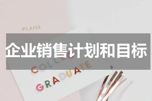企业销售计划和目标