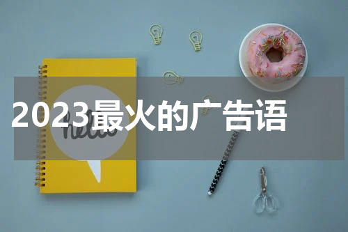 2023最火的广告语