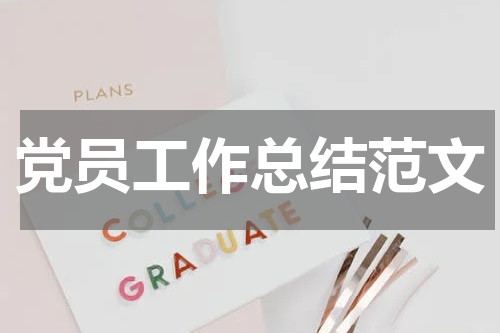 党员工作总结范文