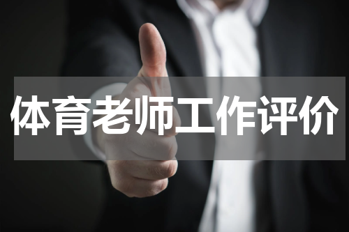 体育老师工作评价