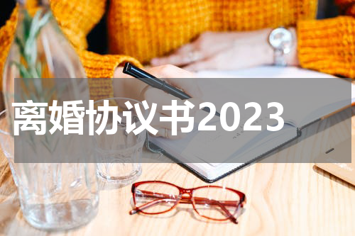 离婚协议书2023