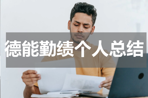德能勤绩个人总结