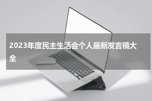 2023年度民主生活会个人最新发言稿大全