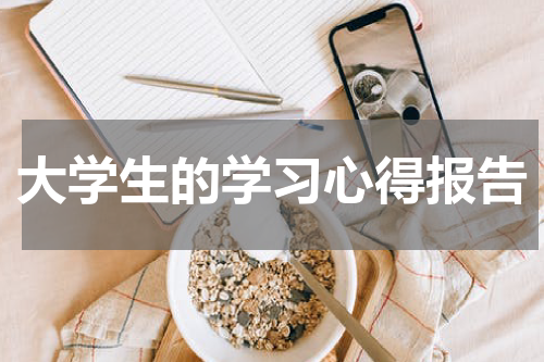 大学生的学习心得报告