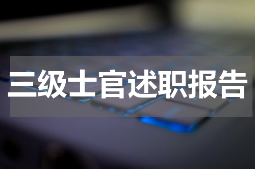 三级士官述职报告