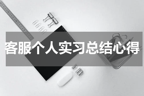 客服个人实习总结心得
