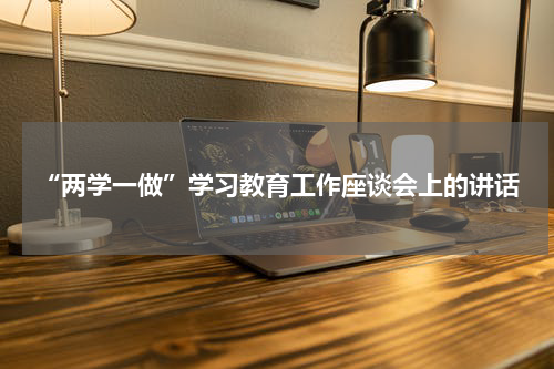 “两学一做”学习教育工作座谈会上的讲话
