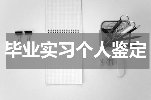 毕业实习个人鉴定