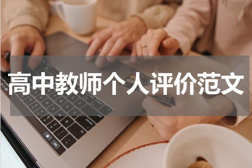 高中教师个人评价范文