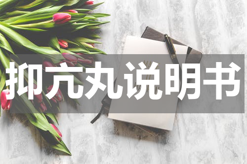 抑亢丸说明书