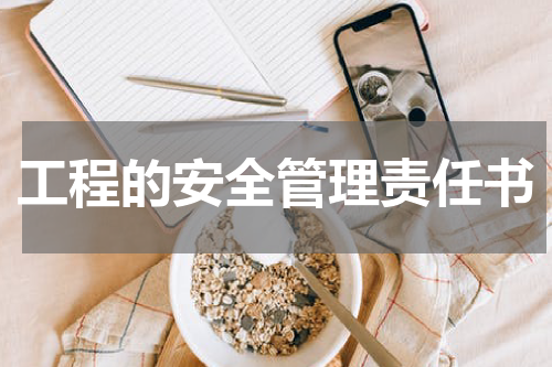 工程的安全管理责任书