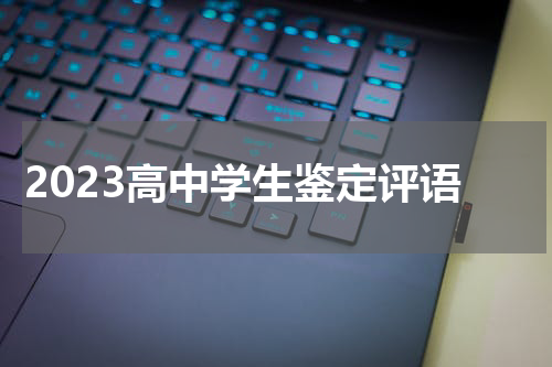 2023高中学生鉴定评语