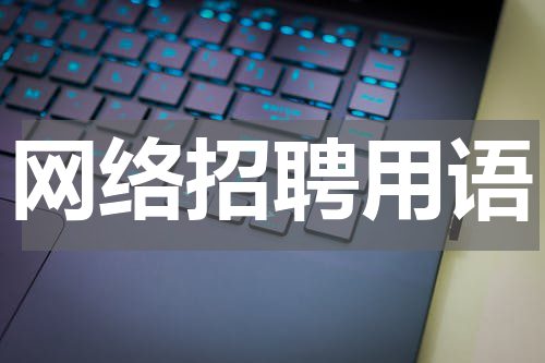 网络招聘用语