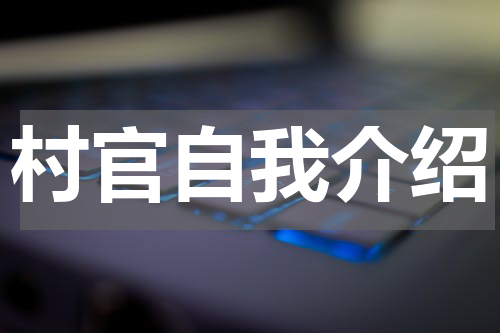 村官自我介绍