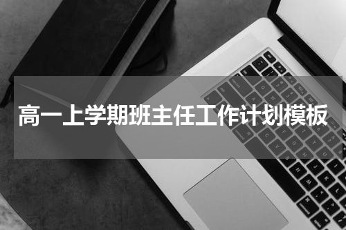 高一上学期班主任工作计划模板