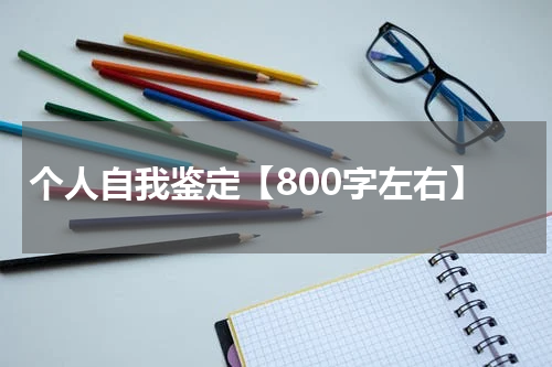 个人自我鉴定【800字左右】