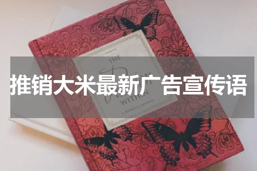 推销大米最新广告宣传语