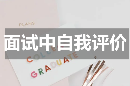 面试中自我评价