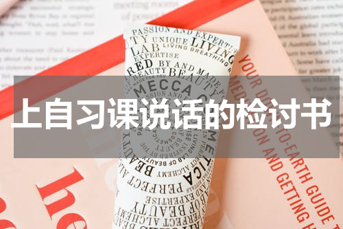 上自习课说话的检讨书