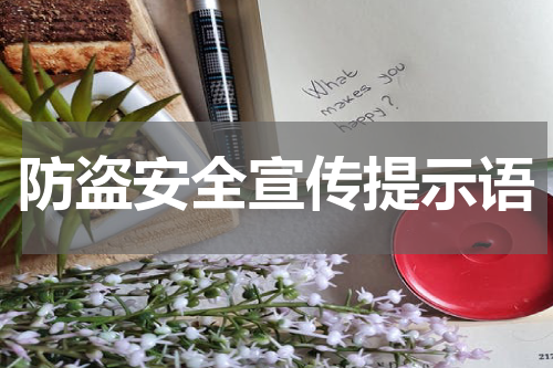 防盗安全宣传提示语