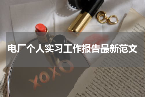 电厂个人实习工作报告最新范文