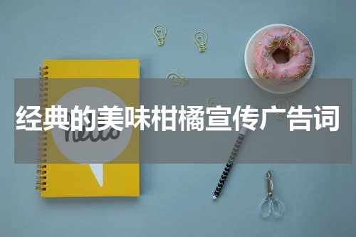 经典的美味柑橘宣传广告词