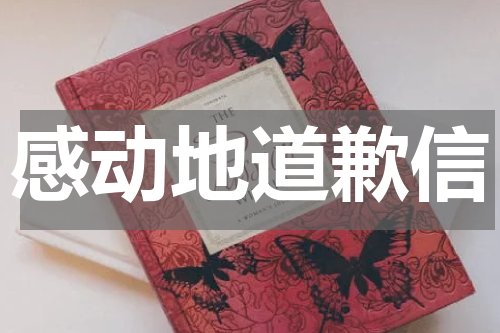 感动地道歉信