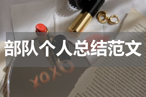 部队个人总结范文